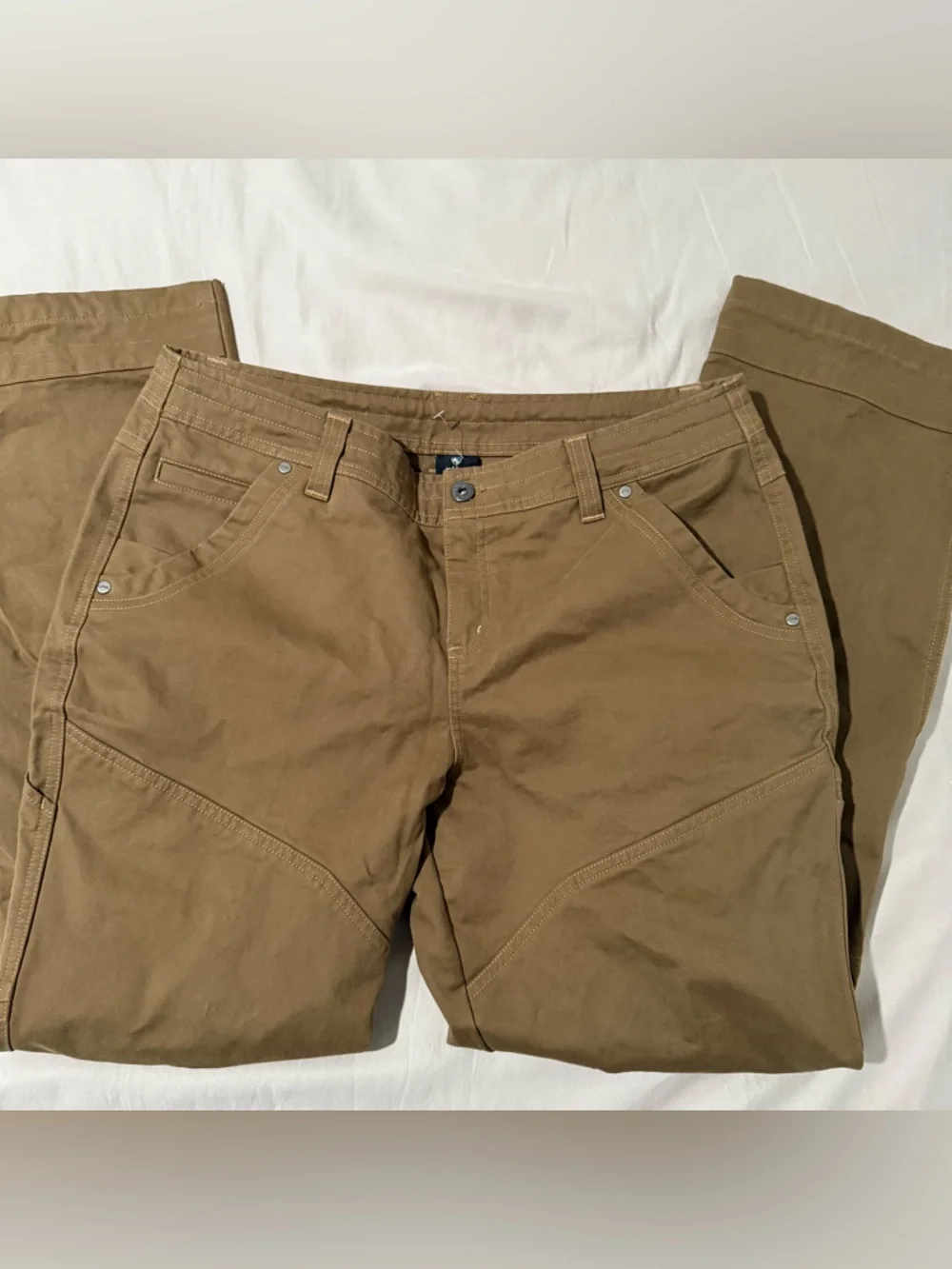 Kuhl Women's 6351 Khaki Durable Heavyweight Tactical Chino Rydr Pants 12 NEW - Picture 4 of 13